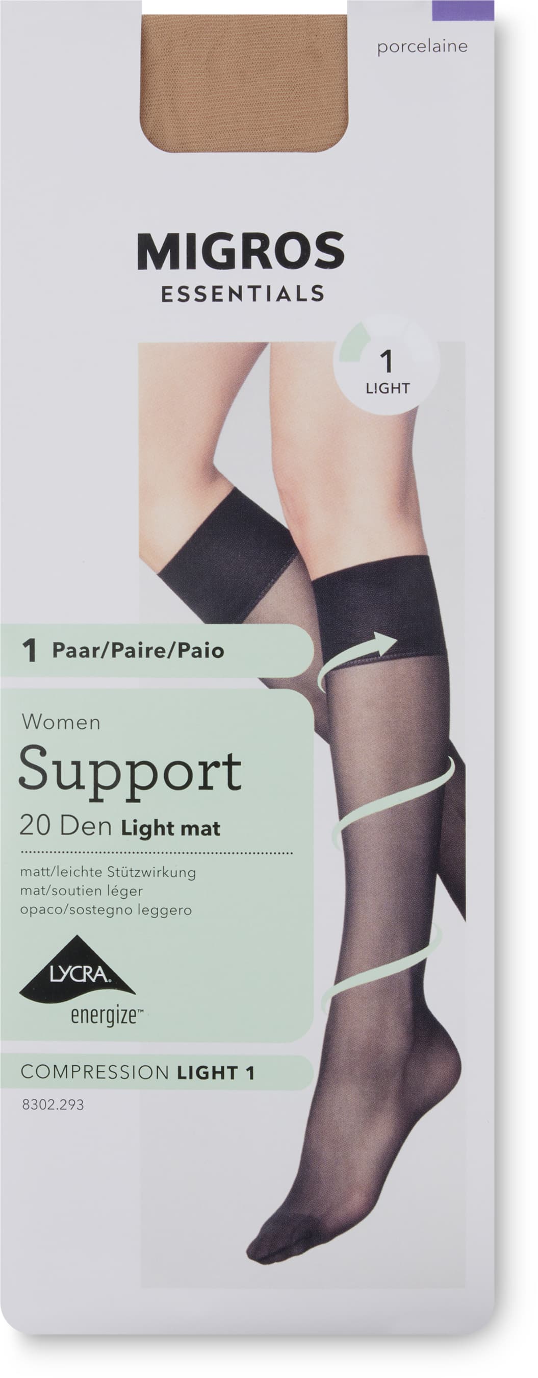 Damen Kniestrümpfe Light Mat 20 Den